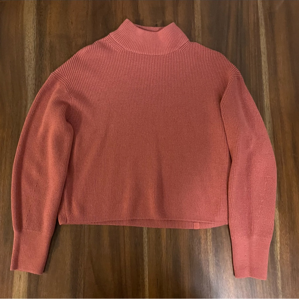 Brushed Cotton Merino Blend Crewneck - Size 4